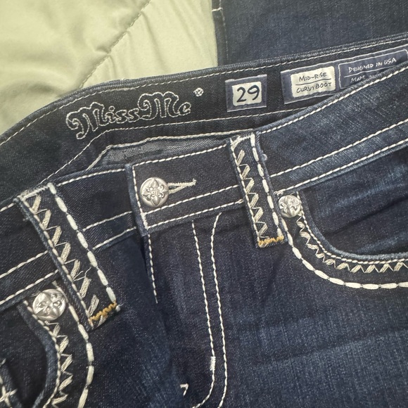 Miss Me Women's Dark Blue Boot Cut Jeans - Picture 2 of 6